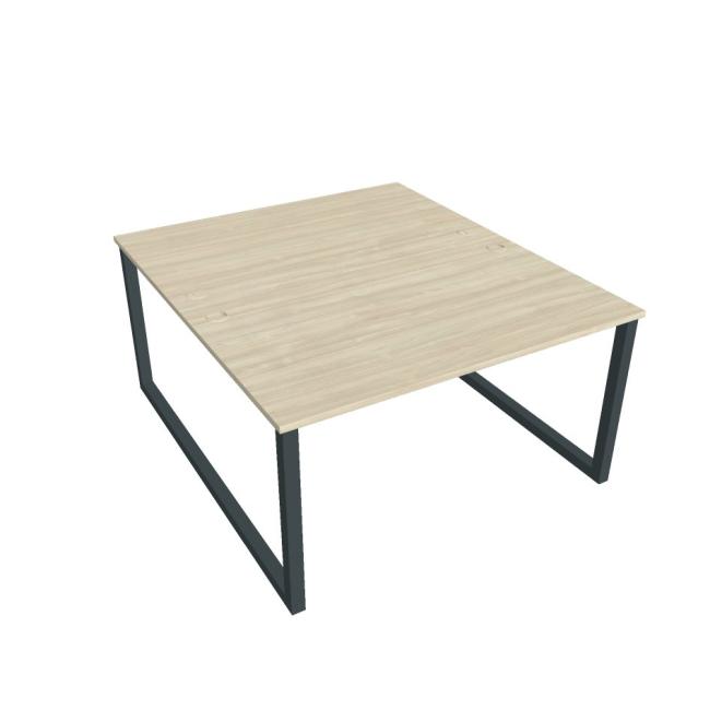 Work table UNI O, 140x75.5x160 cm, agate/black