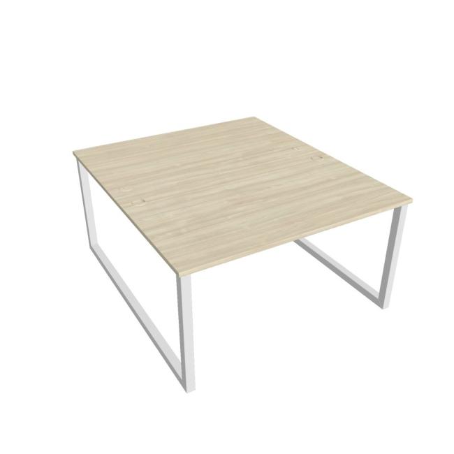 Work table UNI O, 140x75.5x160 cm, agate/white