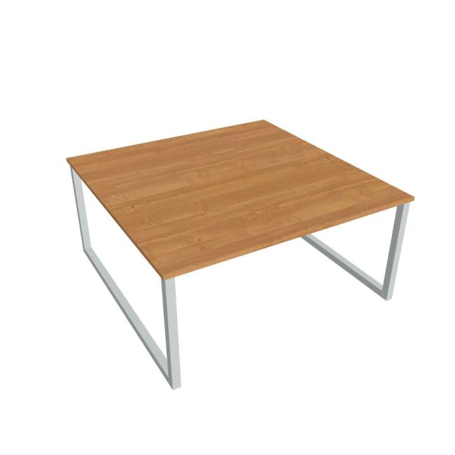 Work table UNI O, 160x75.5x160 cm, alder/grey