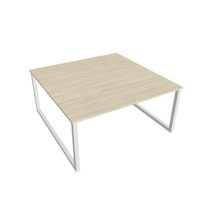 Work table UNI O, 160x75.5x160 cm, agate/white