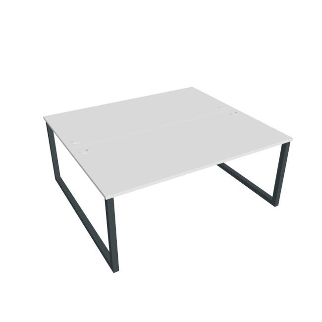 UNI O desk, 180x75.5x160 cm, white/black