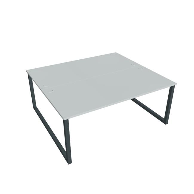 UNI O desk, 180x75.5x160 cm, grey/black
