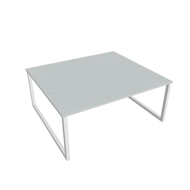 UNI O desk, 180x75.5x160 cm, grey/white