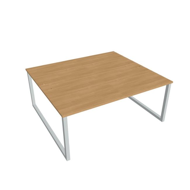 UNI O desk, 180x75.5x160 cm, oak/grey
