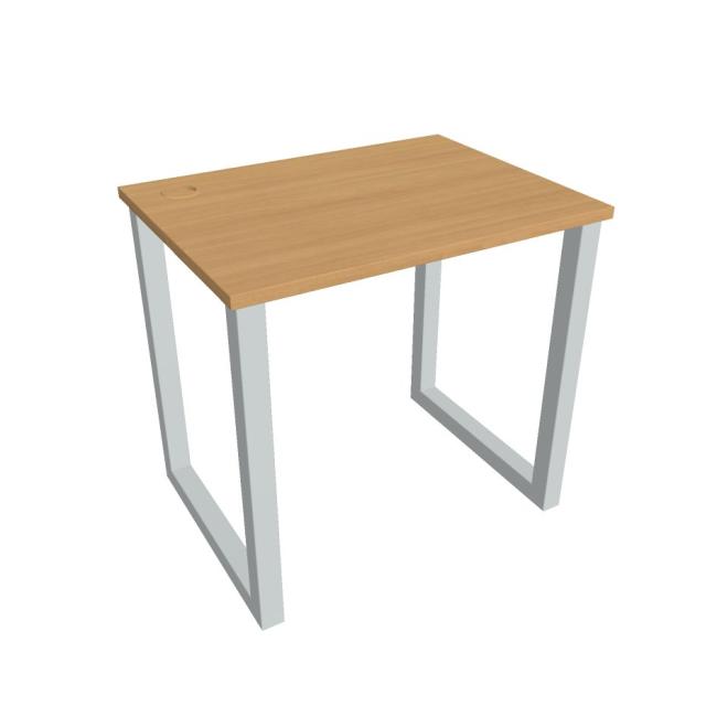 UNI O desk, 80x75.5x60 cm, beech/grey