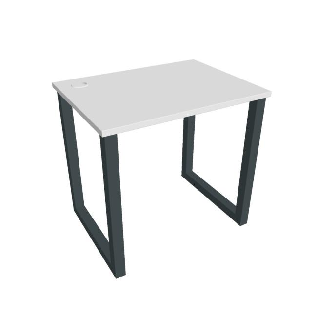 UNI O desk, 80x75.5x60 cm, white/black