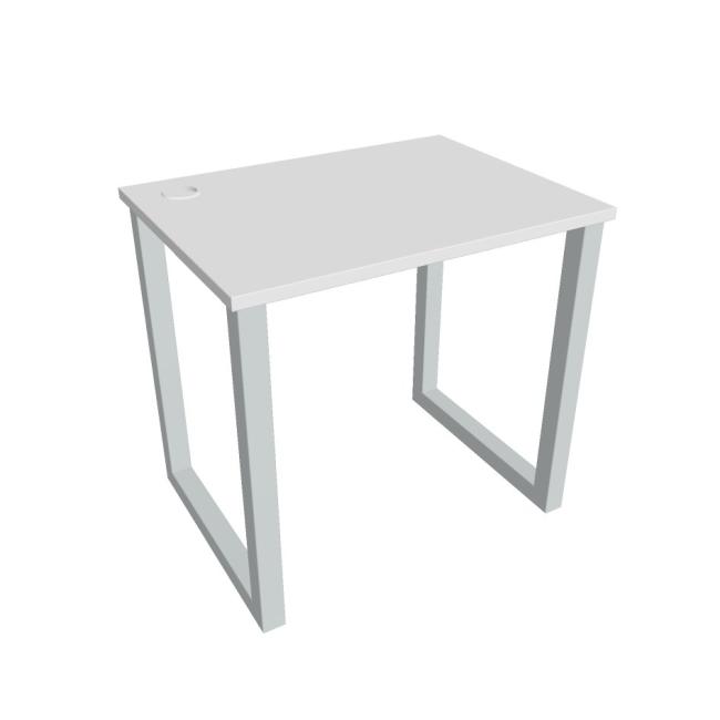UNI O desk, 80x75.5x60 cm, white/grey