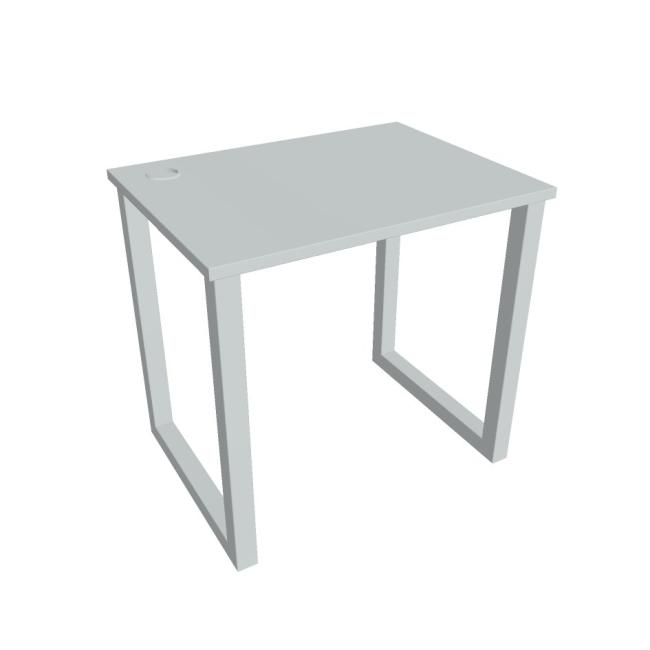 UNI O desk, 80x75.5x60 cm, gray/grey