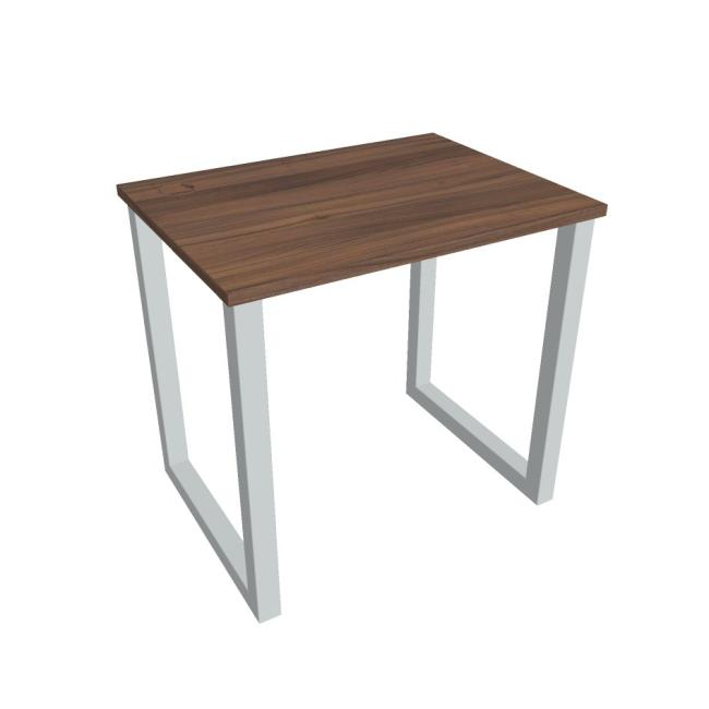 Work table UNI O, 80x75.5x60 cm, walnut/grey