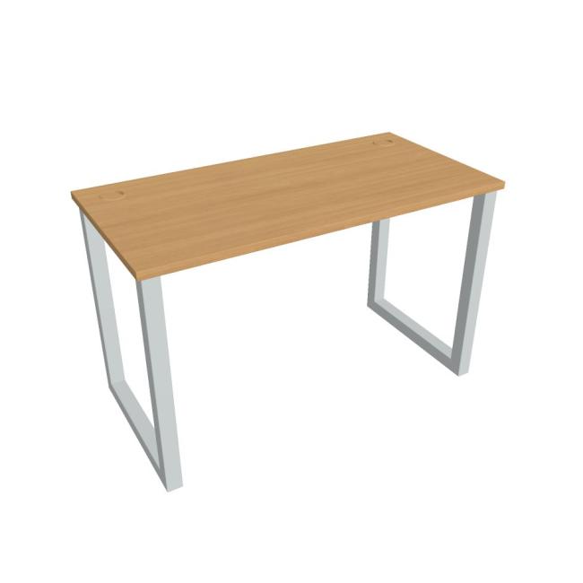 Work table UNI O, 120x75.5x60 cm, beech/grey
