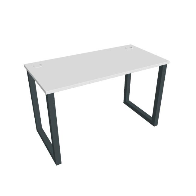 UNI O desk, 120x75.5x60 cm, white/black