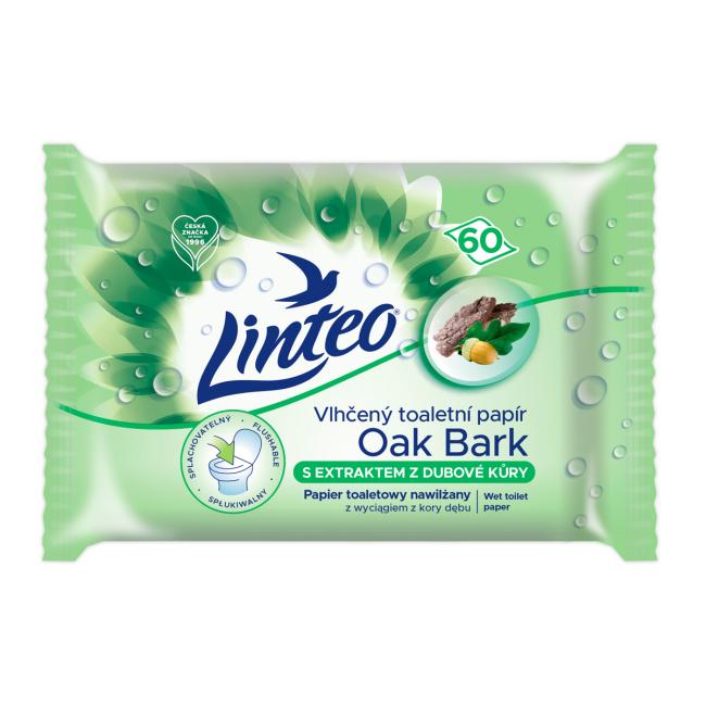 [HY018428] Moistened toilet paper LINTEO Satin oak bark 60 pcs