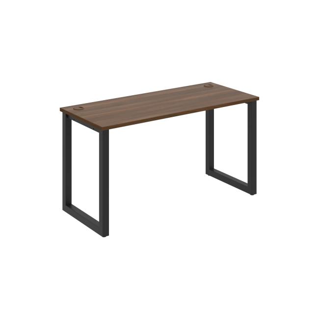 UNI O desk, 140x75.5x60 cm, walnut/black