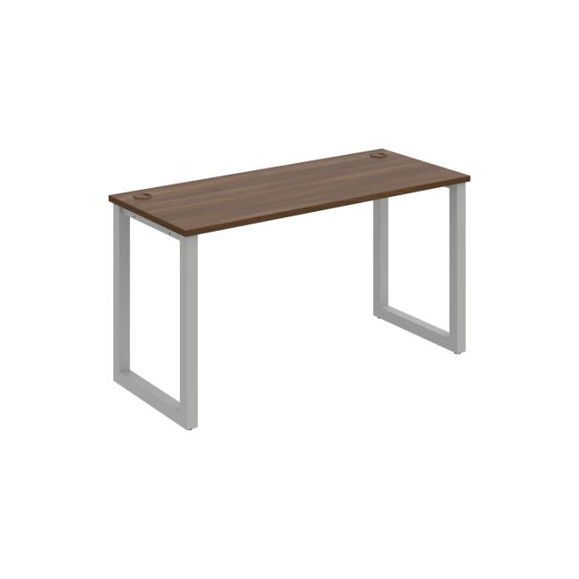 UNI O desk, 140x75.5x60 cm, walnut/grey