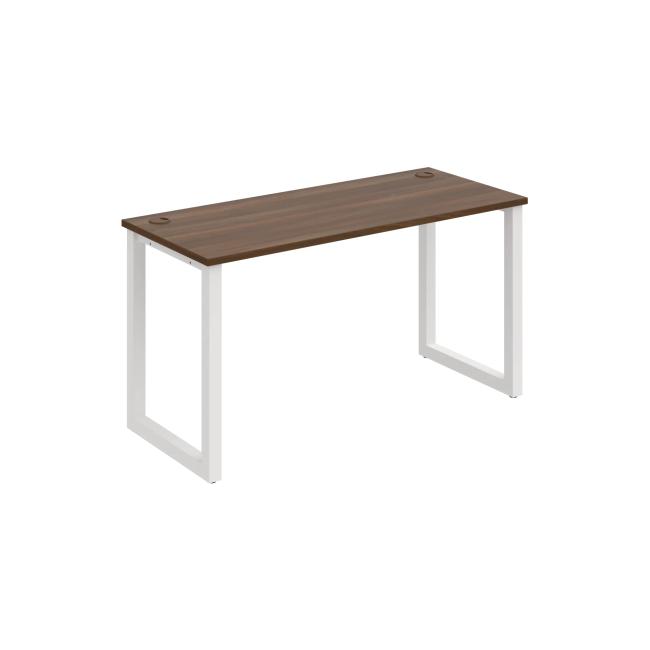 UNI O desk, 140x75.5x60 cm, walnut/white