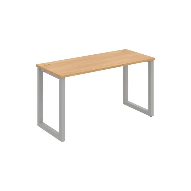 UNI O desk, 140x75.5x60 cm, oak/grey