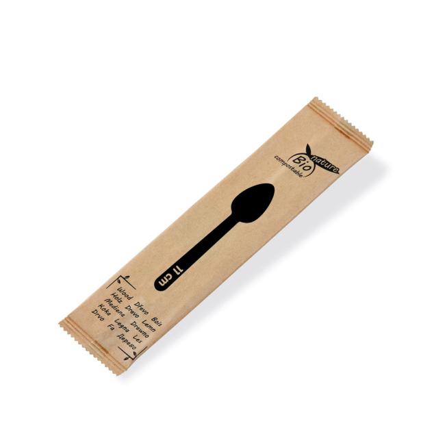 [HY040023] Wooden spoons 11 cm individually packed (100 pcs.)