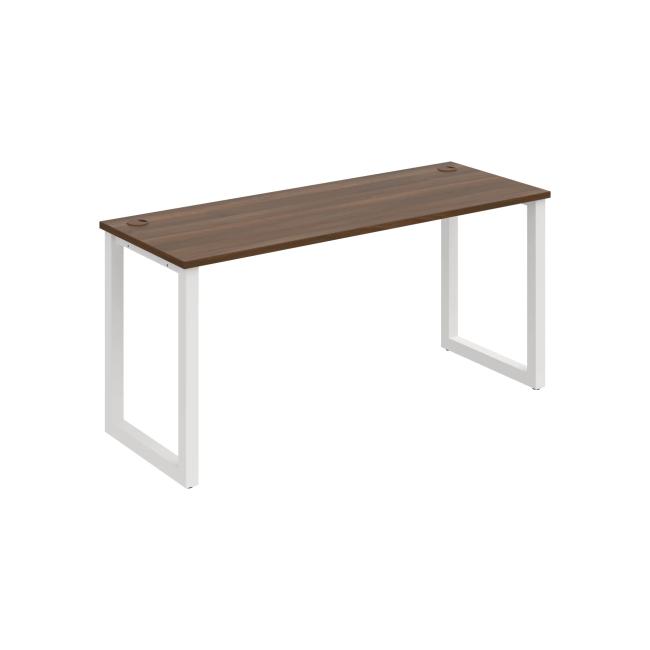 Work table UNI O, 160x75.5x60 cm, walnut/white