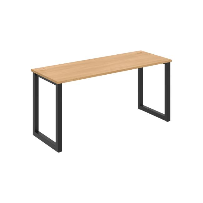 UNI O desk, 160x75.5x60 cm, oak/black
