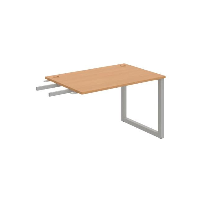 Work table UNI O, vertically chained, 120x75.5x80 cm, beech/grey