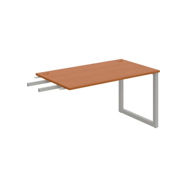 Work table UNI O, vertically chained, 140x75.5x80 cm, cherry/grey