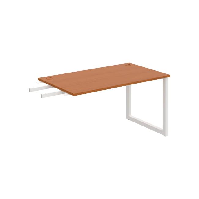 Work table UNI O, vertically chained, 140x75.5x80 cm, cherry/white