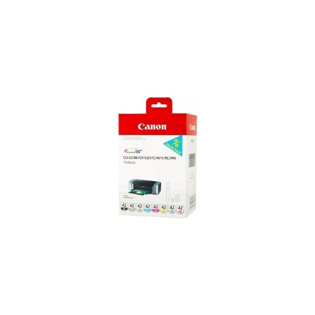 Atramentová kazeta Canon CLI-42 multiPack BK/GY/LGY/C/M/Y/PC/PM pre PIXMA Pro 100