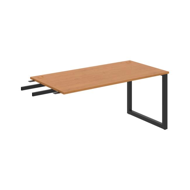 Work table UNI O, vertically chained, 160x75.5x80 cm, alder/black