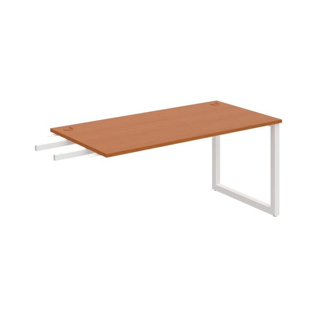 Work table UNI O, vertically chained, 160x75.5x80 cm, cherry/white