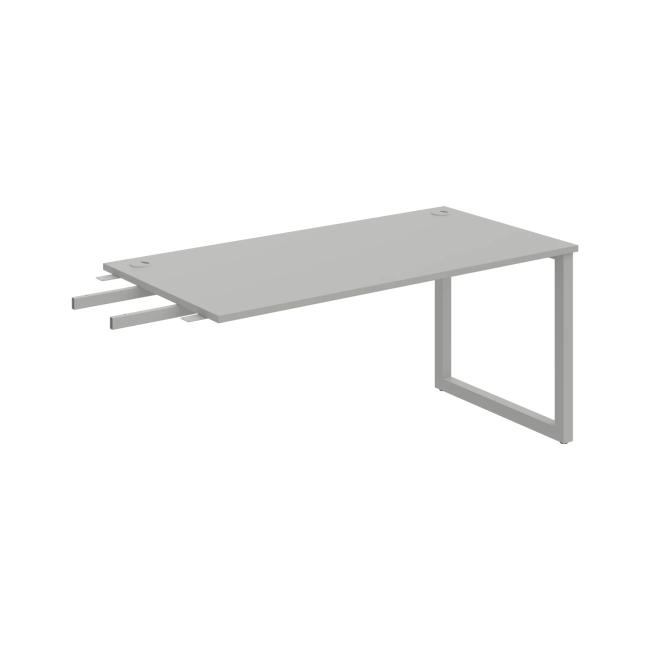 Work table UNI O, vertically chained, 160x75.5x80 cm, gray/grey