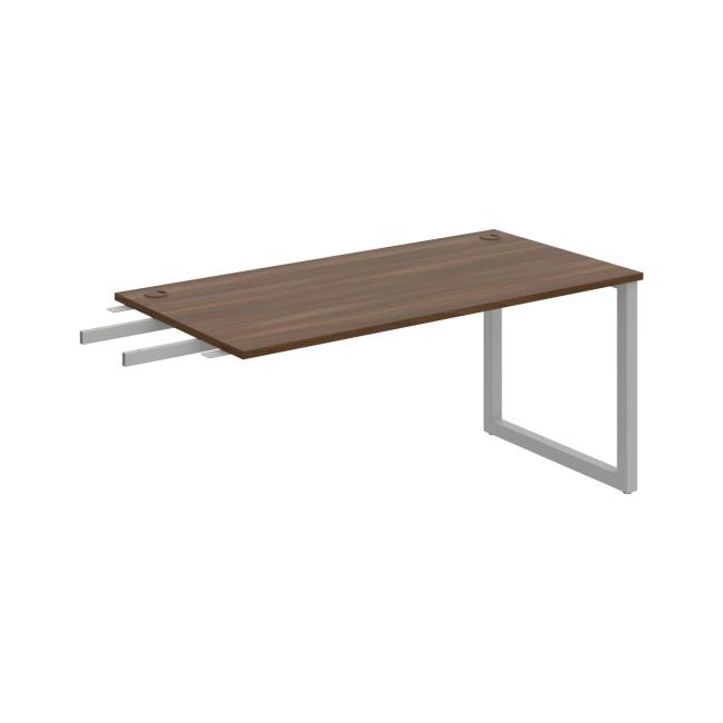 Work table UNI O, vertical chain, 160x75.5x80 cm, walnut/grey