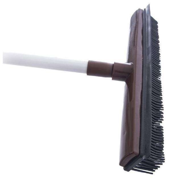 Hairdressing broom rubber 31 cm with telescopic handle MIX colors