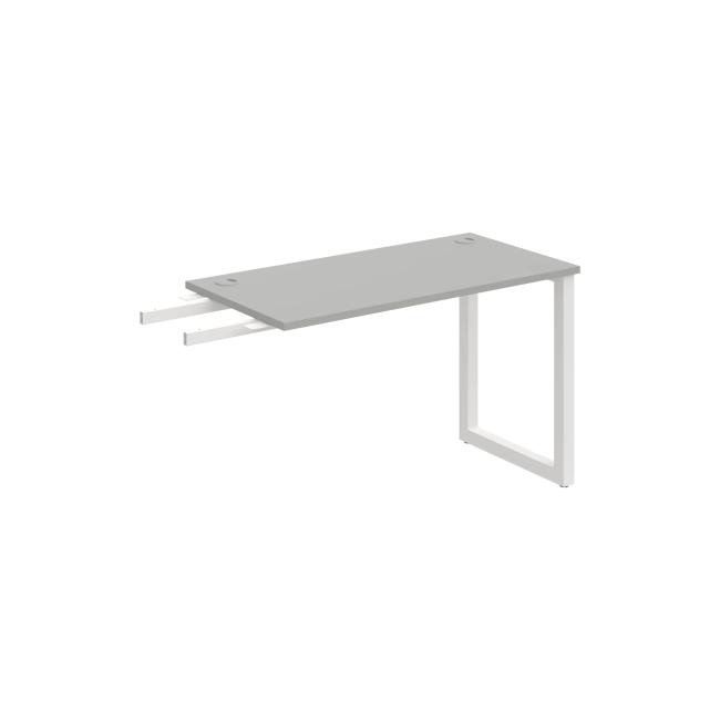 Work table UNI O, vertically chained, 120x75.5x60 cm, grey/white