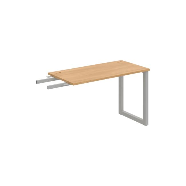 Work table UNI O, vertically chained, 120x75.5x60 cm, oak/grey