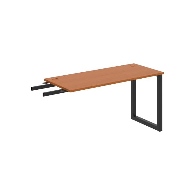 Work table UNI O, vertically chained, 140x75.5x60 cm, cherry/black