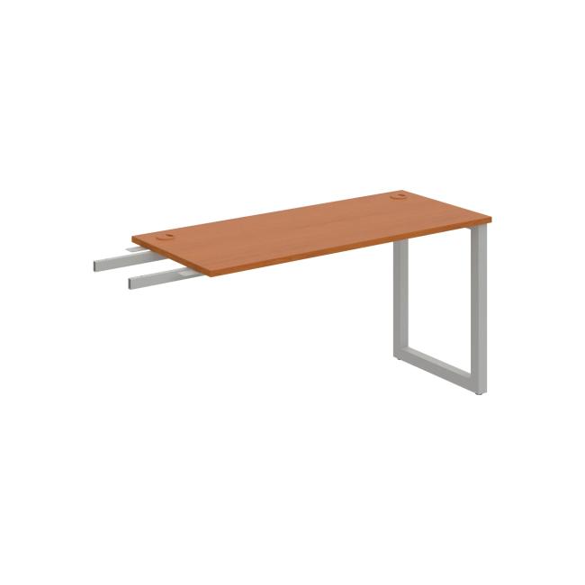 Work table UNI O, vertically chained, 140x75.5x60 cm, cherry/grey
