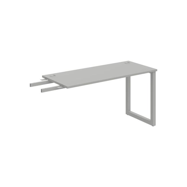 Work table UNI O, vertically chained, 140x75.5x60 cm, gray/grey