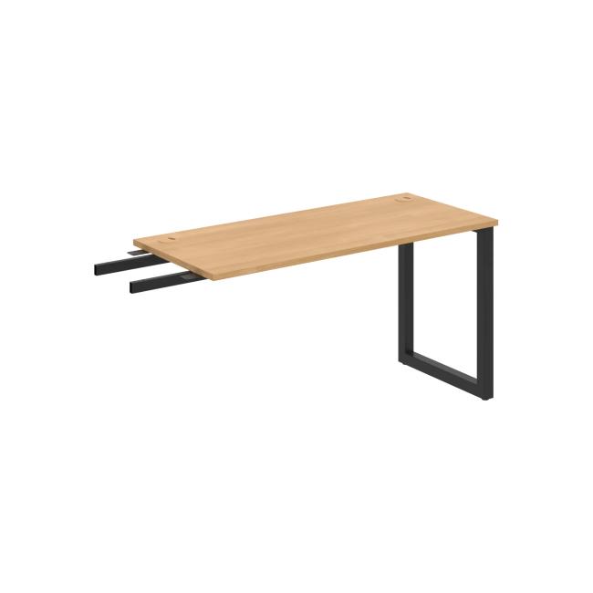 Work table UNI O, vertically chained, 140x75.5x60 cm, oak/black
