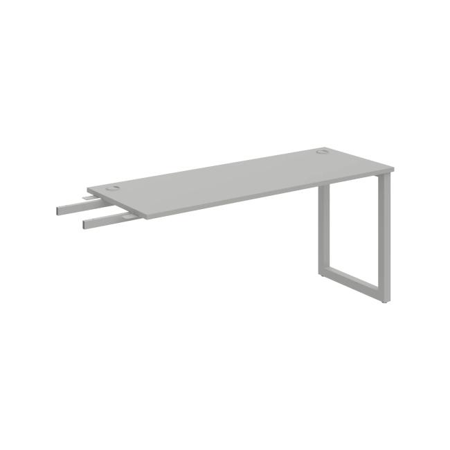 Work table UNI O, vertically chained, 160x75.5x60 cm, gray/grey
