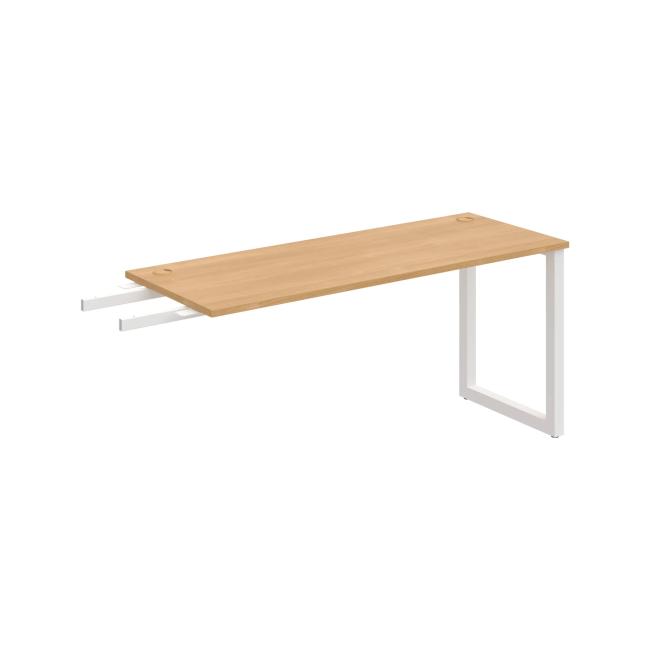 Work table UNI O, vertically chained, 160x75.5x60 cm, oak/white