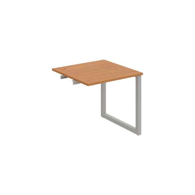 Work table UNI O, extendable. chain, 80x75.5x80 cm, alder/grey