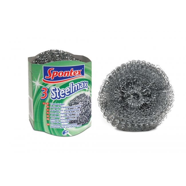 [HY072002] Wire rack for dishes metal Spontex 3 Steelmax 3 pieces