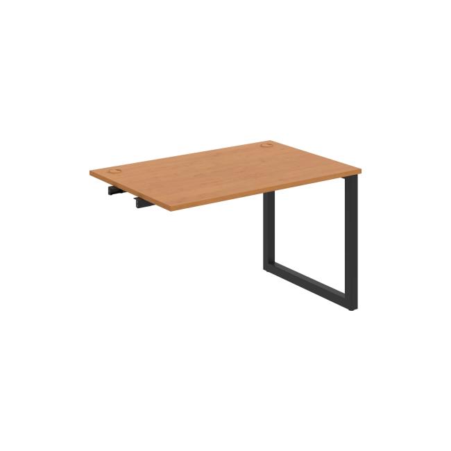 Work table UNI O, extendable. chain, 140x75.5x80 cm, alder/black