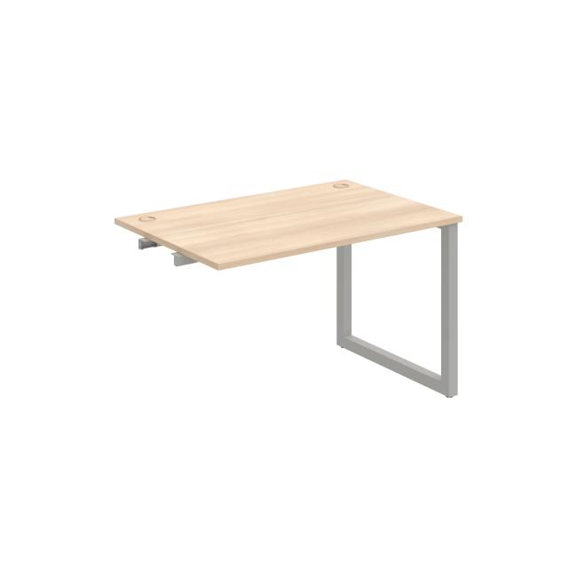 Work table UNI O, extendable. chain, 140x75.5x80 cm, agate/grey
