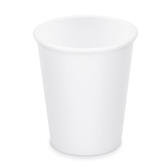 Paper cups white Ø80 mm 280 ml 'M' (50 pcs.)