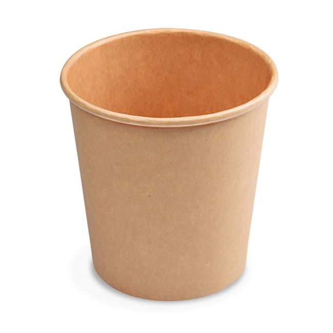 Papierové kelímky hnedé kraft Ø 73 mm 200 ml. (50 ks)