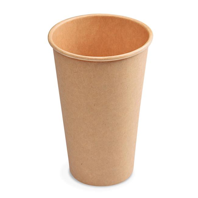 [HY076451] Paper cups brown kraft Ø 90 mm 510 ml. (50 pcs)