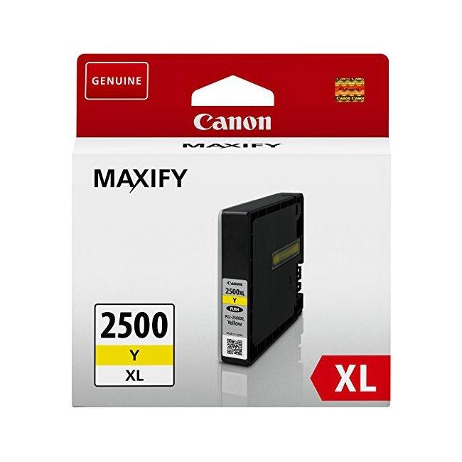 Atramentová náplň Canon PGI-2500Y pre MAXIFY iB4050/MB5050/MB5350 yellow XL (1.520 str.)