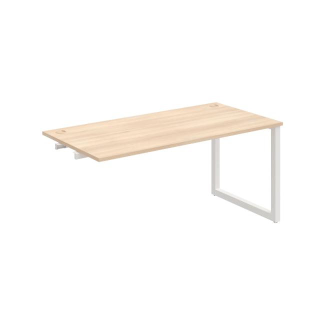 Work table UNI O, extendable. chain, 160x75.5x80 cm, agate/white