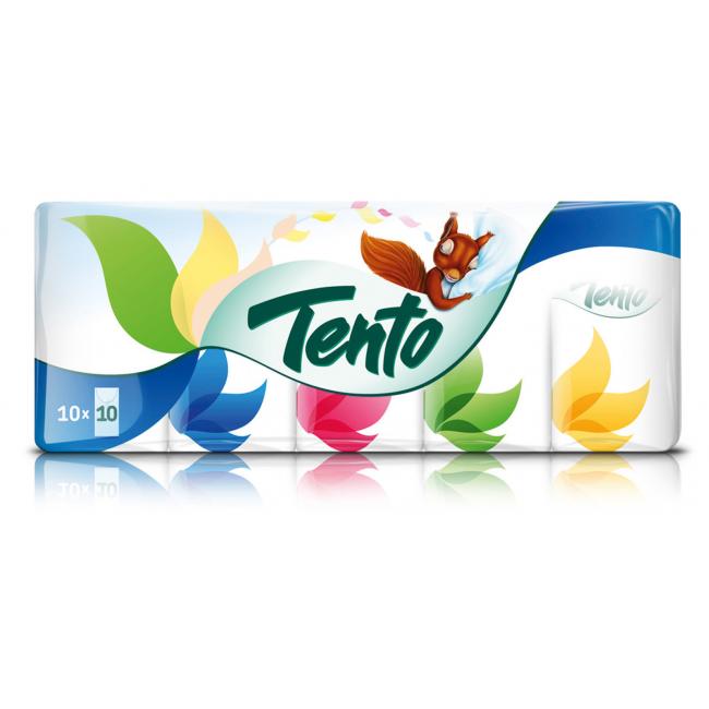 Paper tissues This 10 x 10 pack.